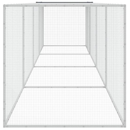 Vidaxl - Poulailler avec toit anthracite 403x98x90 cm acier galvanisé vidaXL 3189040 - Image 5