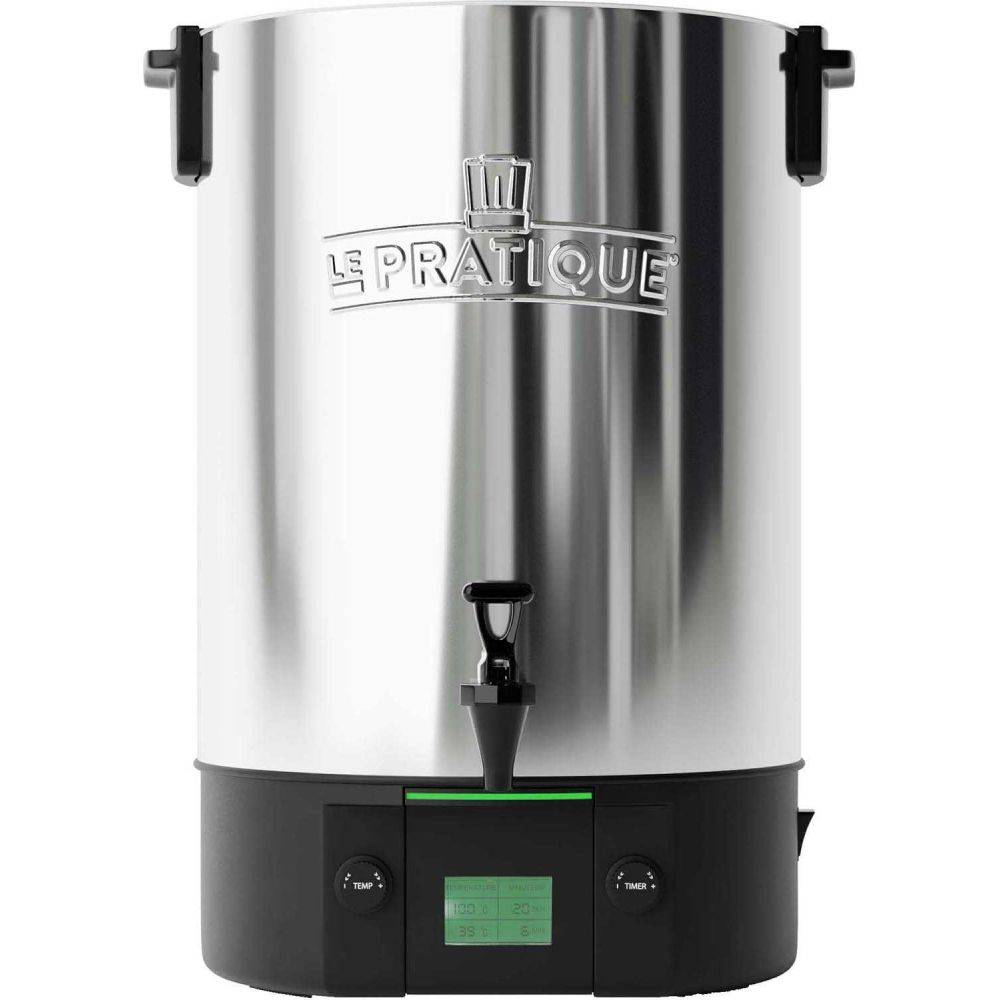 LE PRATIQUE - Stérilisateur électronique en inox 14 bocaux 2200 W avec 6 bocaux Stérilisateur + 6 bocaux de 125 ml - Imagen 3
