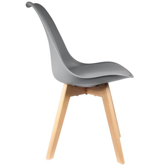ALTOBUY - Lot de 4 Chaises Scandinaves Grises - MEDALINE - Image 5