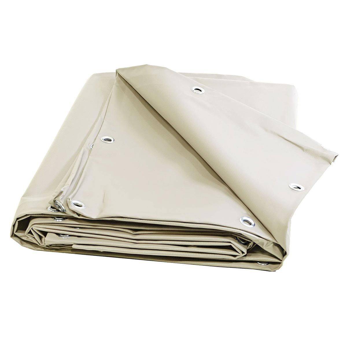 Bâche pour Carport Ivoire 3x4 m Protection Solaire XP680M2CP - Garantie 15 ans - Pour abri de voiture - Made in France TECPLAST - Imagen 1