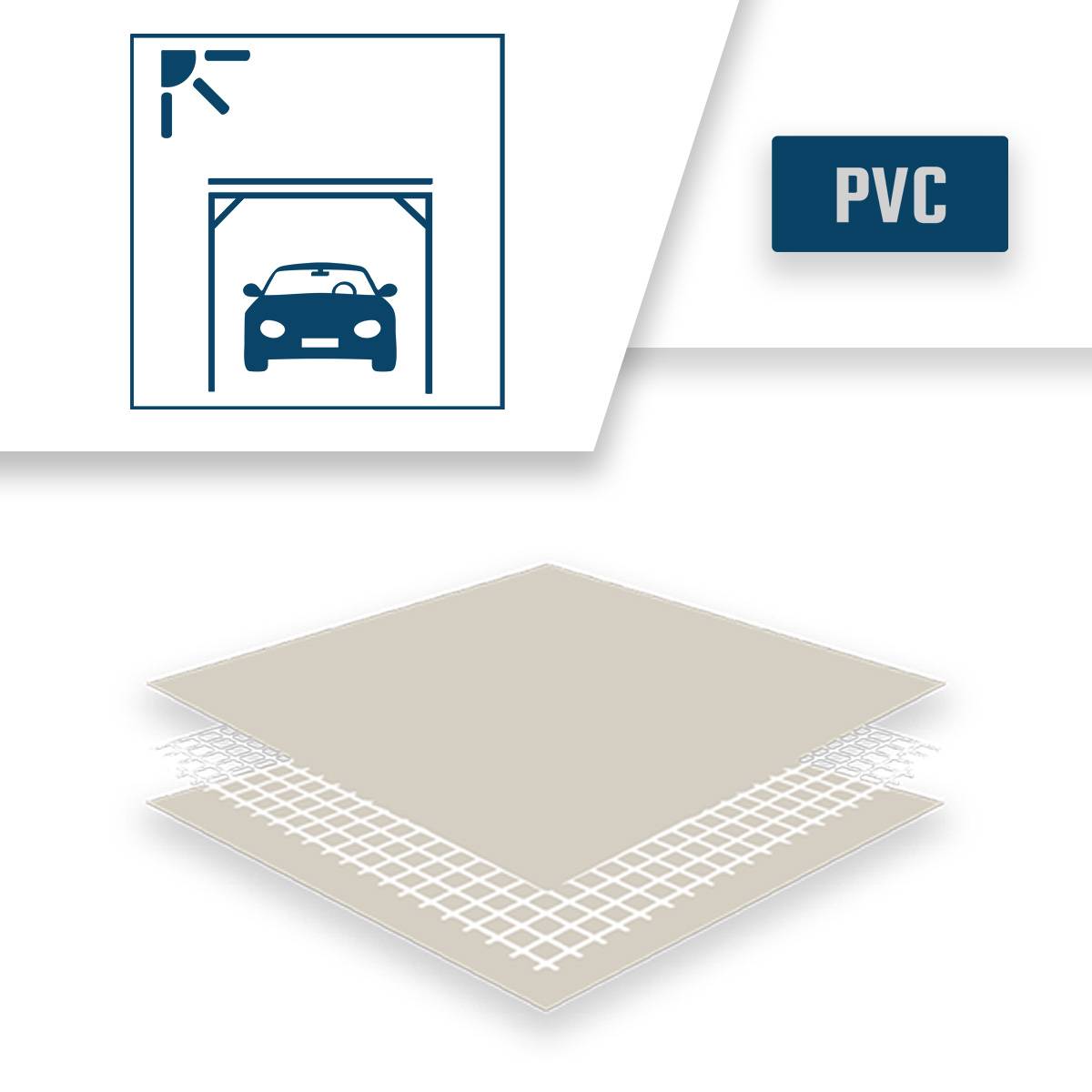 Bâche pour Carport Ivoire 3x4 m Protection Solaire XP680M2CP - Garantie 15 ans - Pour abri de voiture - Made in France TECPLAST - Imagen 4