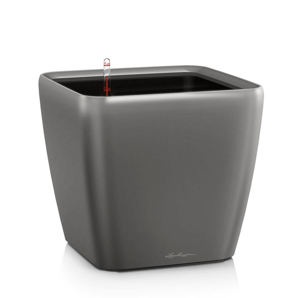 Lechuza - Pot Quadro Premium LS 43 - kit complet, anthracite métallisé 43 cm Lechuza - Imagen 1