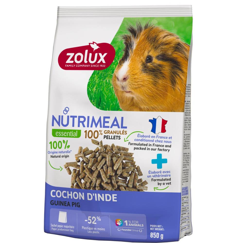 Zolux - Aliment Granulés pour cochon d'Inde Nutrimeal sachet de 850 g - Image 1