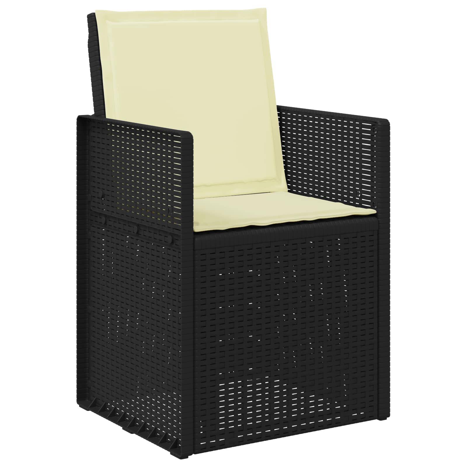 Chaises de jardin PP anthracite et crème 53 x 47 x 88.5 cm - PANGIVO - Image 4