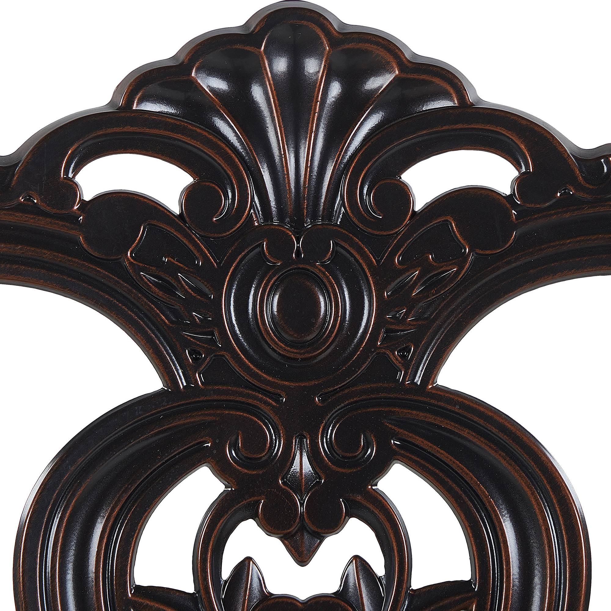 Beliani - Chaise de jardin Aluminium Marron foncé BOVINO - Beliani - Imagen 7