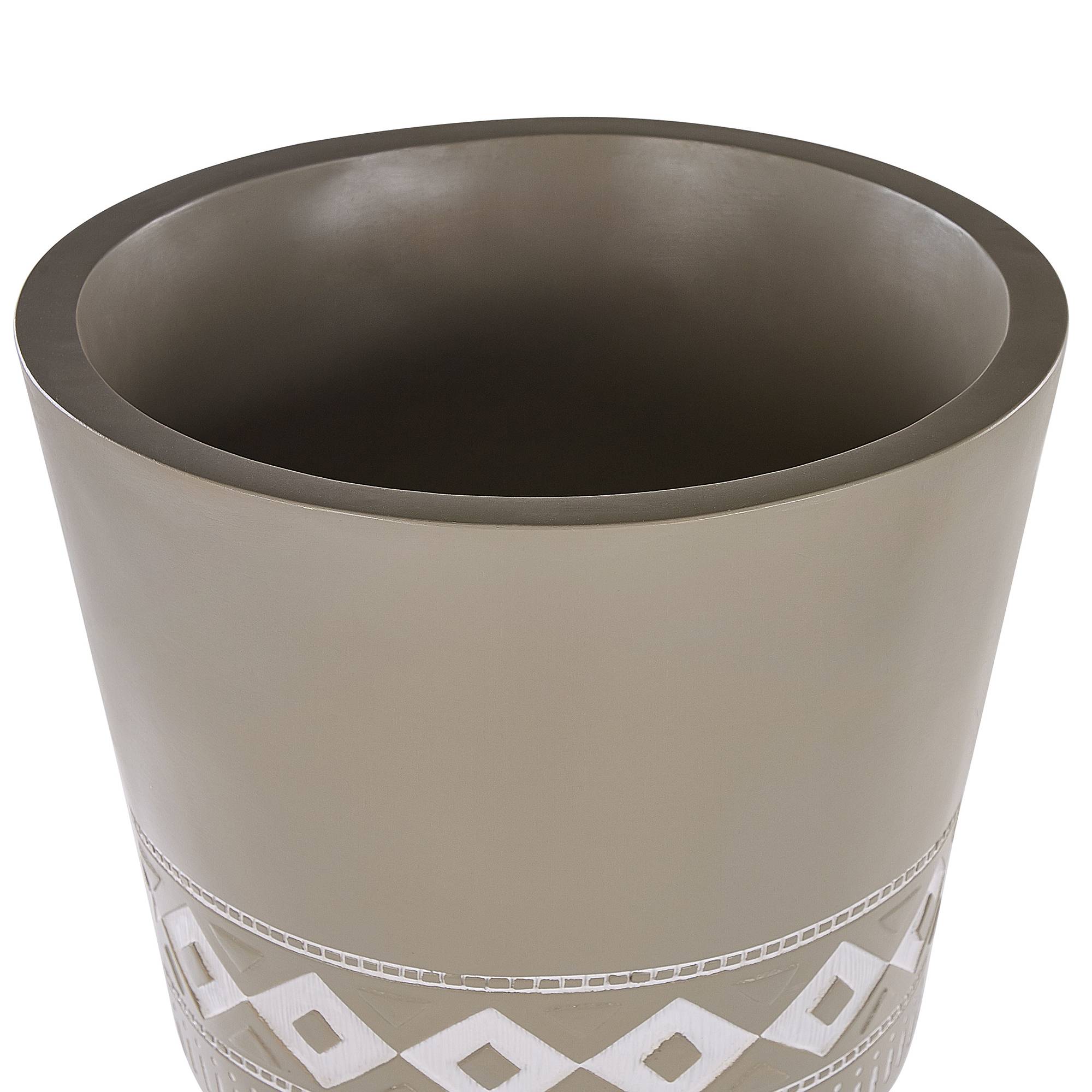 Beliani - Cache-pot décoratif peint à la main avec trois pieds en bois - Imagen 3