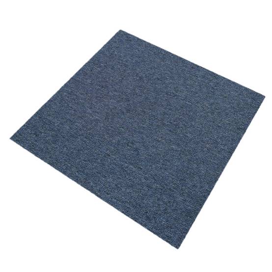 Monstershop - 40 Dalles de 50cm x 50cm (10m²) Dalle de Moquette Couleur Bleu Tempête & Gris Platine - Image 4