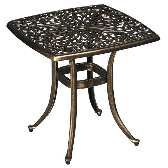 PANGIVO - Table d'appoint extérieure aluminium bronze 54 x 54 x 52.5 cm - PANGIVO - Image 1