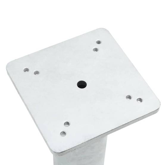 Base de Parasol à Enterrer Acier Ancre de Sol Stable pour Terrasse Jardin Argenté 16x16cm – ComfortXL Outdoor Living - Image 5