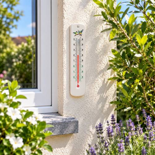 Inovalley - Lot de 3 thermomètres traditionnels blancs 15 cm - Image 3