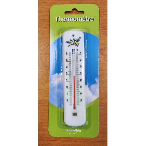 Inovalley - Lot de 3 thermomètres traditionnels blancs 15 cm - Image 5