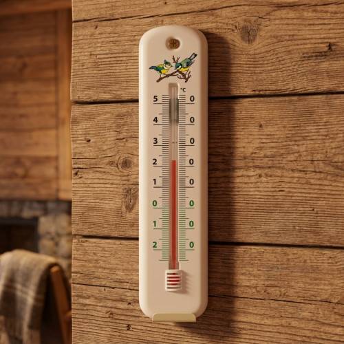 Inovalley - Lot de 3 thermomètres traditionnels blancs 15 cm - Image 2