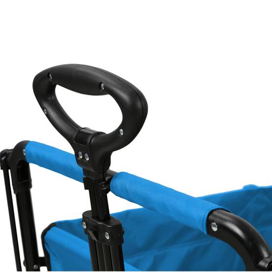 FUXLIFE by FUXTEC Chariot à bras FX-CT800 confort pliable - Turquoise | Chariot de transport avec toit solaire | Rallonge intérieure - Image 6