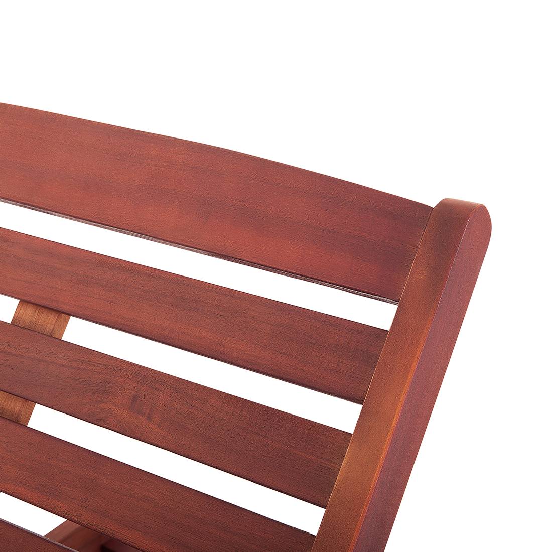 Beliani - Chaise Longue Transat Inclinable en Bois d'Acacia avec Coussin Bleu Beige à Rayure Solide et Résistant pour Terrasse ou Jardin Méditerranéen Beliani - Imagen 5