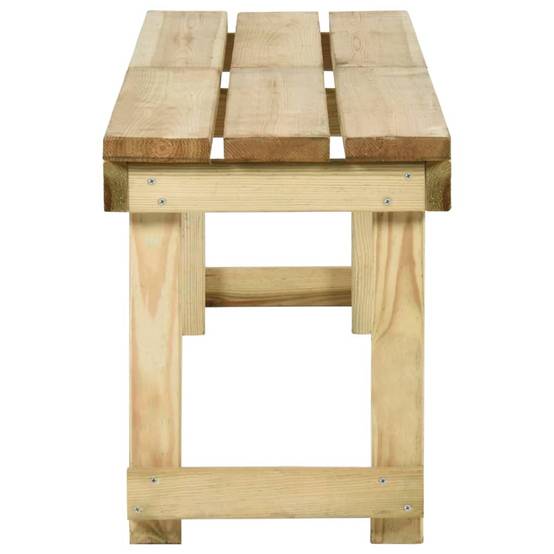 Helloshop26 - Banc de jardin meuble de patio d'extérieur terrasse 180 x 38 x 45 cm bois de pin imprégné - Imagen 3