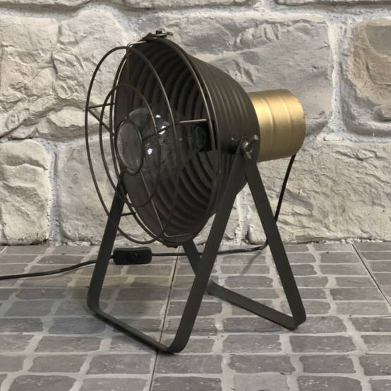 Chemin De Campagne - Lampe sur pieds salon industriel projecteur métal gris 39cm Chemin de campagne - Imagen 4