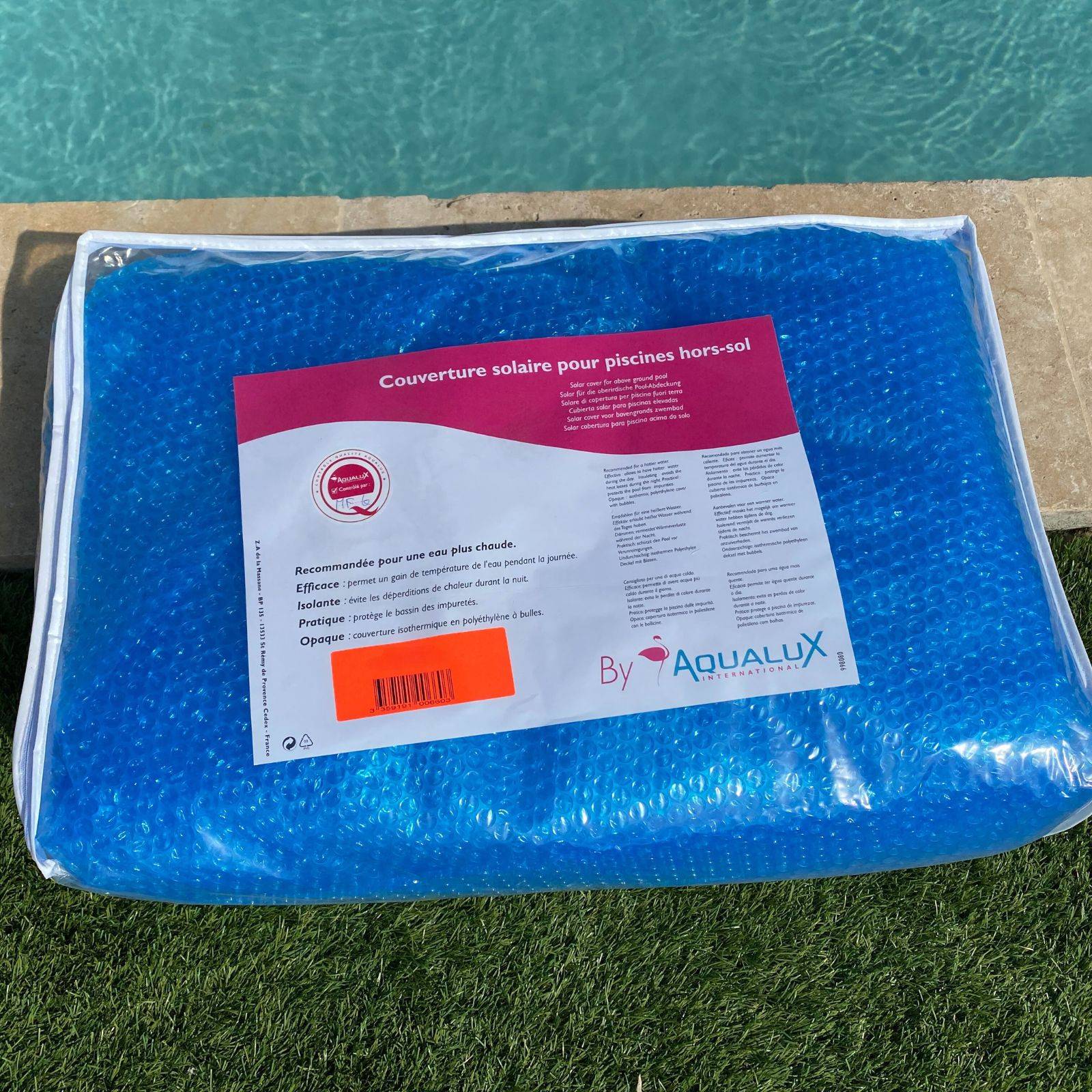 Bâche Solaire Piscine Ronde 549-550 Cm Bleu Edg 180 Microns - Edg By Aqualux - Image 8