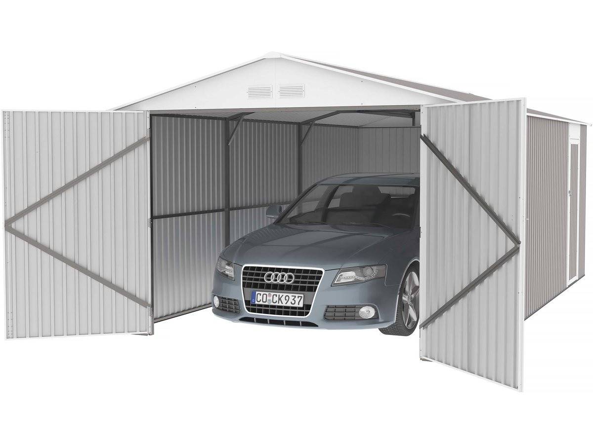 Habitat Et Jardin - Garage Métal "nevada" Avec Porte Battante - 18,56 M² -habitat Et Jardin - Image 3