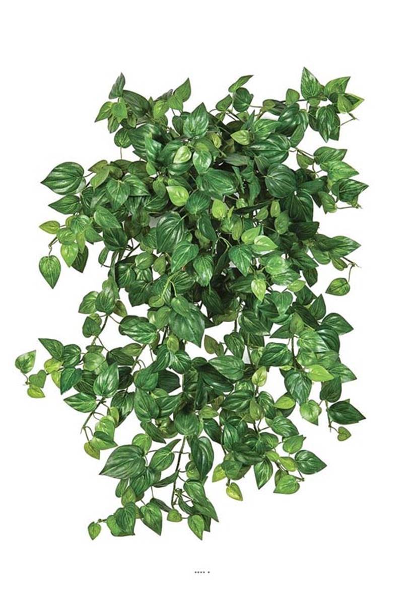 Mini chute de philodendron artificiel L 50cm vert - Image 2