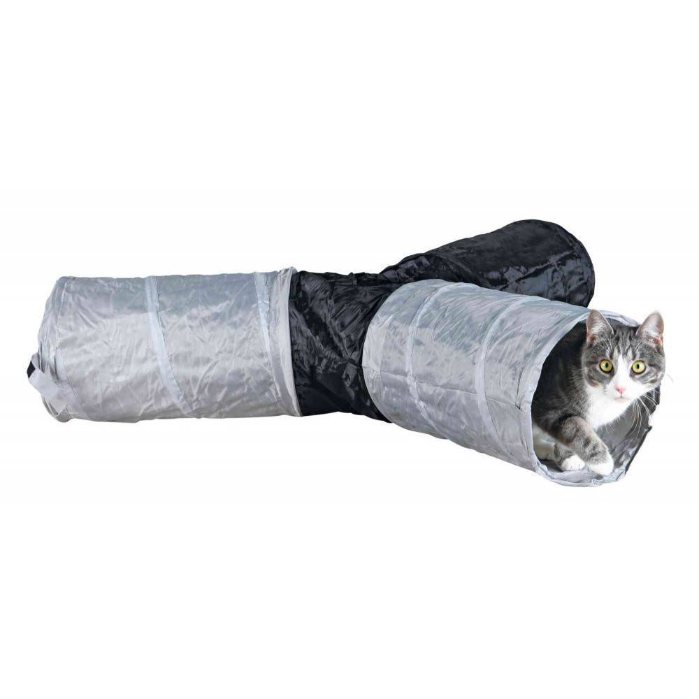 Tunnel de jeu 4 ouvertures pour chat ø 22 x 50 cm - Imagen 1
