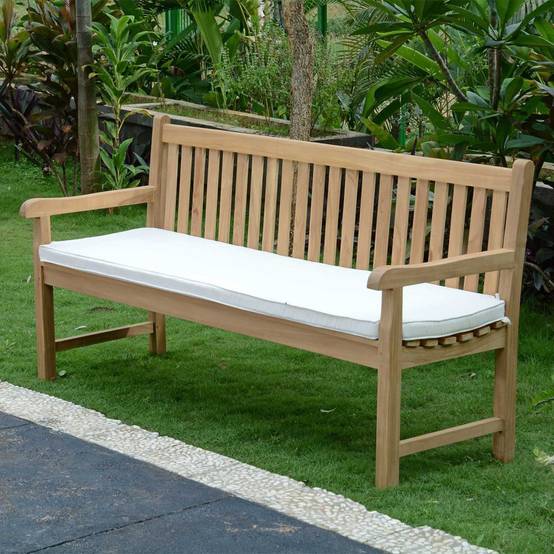 Teck'Attitude - Coussin crème pour banc 180 cm - TECK'Attitude - Imagen 4