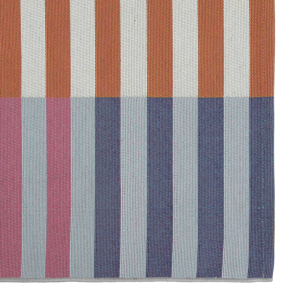 Tapis décoratif Rayures multicolores pour extérieur ou intérieur 160 x 230 cm - Imagen 2