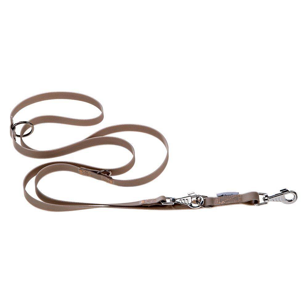 Ferplast - Laisse de Dressage pour Chiens EVOLUTION GA16/200 Hypoallergénique, Lavable, Poignée rembourrée, Taupe
