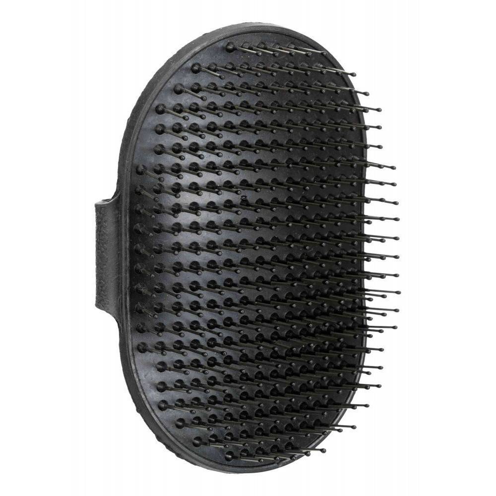 Trixie - Brosse caoutchouc 8 × 13 cm noir pour animaux - Imagen 1