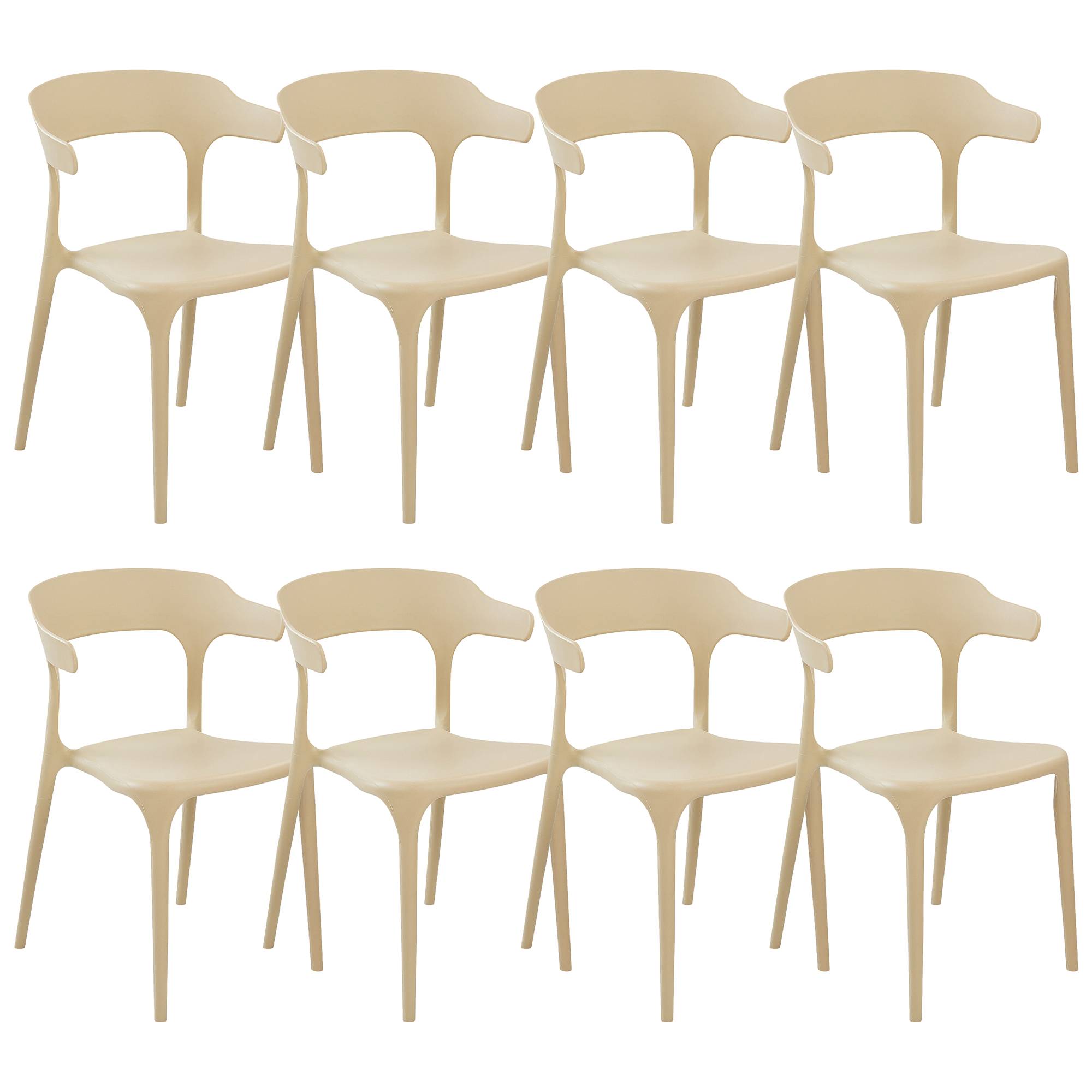 Beliani - Chaise de jardin Polypropylène Beige GUBBIO - Beliani - Imagen 2