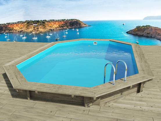 Piscine Bois " Miami 120 " - 4.86 X 3.36 X 1.20 M -habitat Et Jardin - Image 1