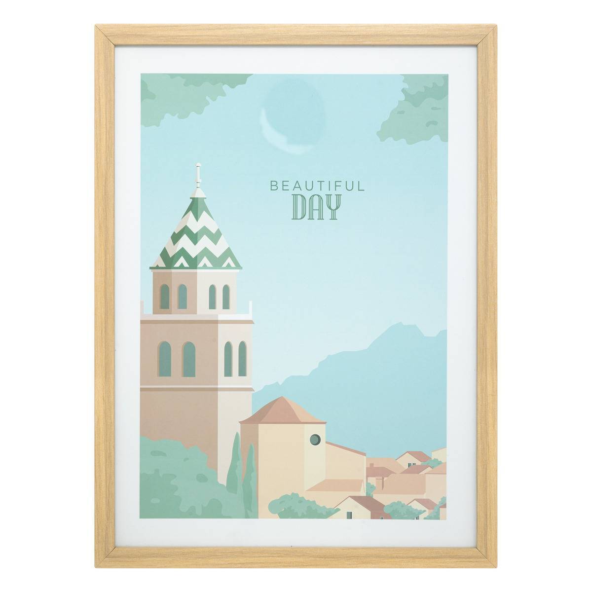 Atmosphera - Affiche encadrée day "François" 30x40cm multicolore - Atmosphera Créateur d'intérieur - Imagen 2