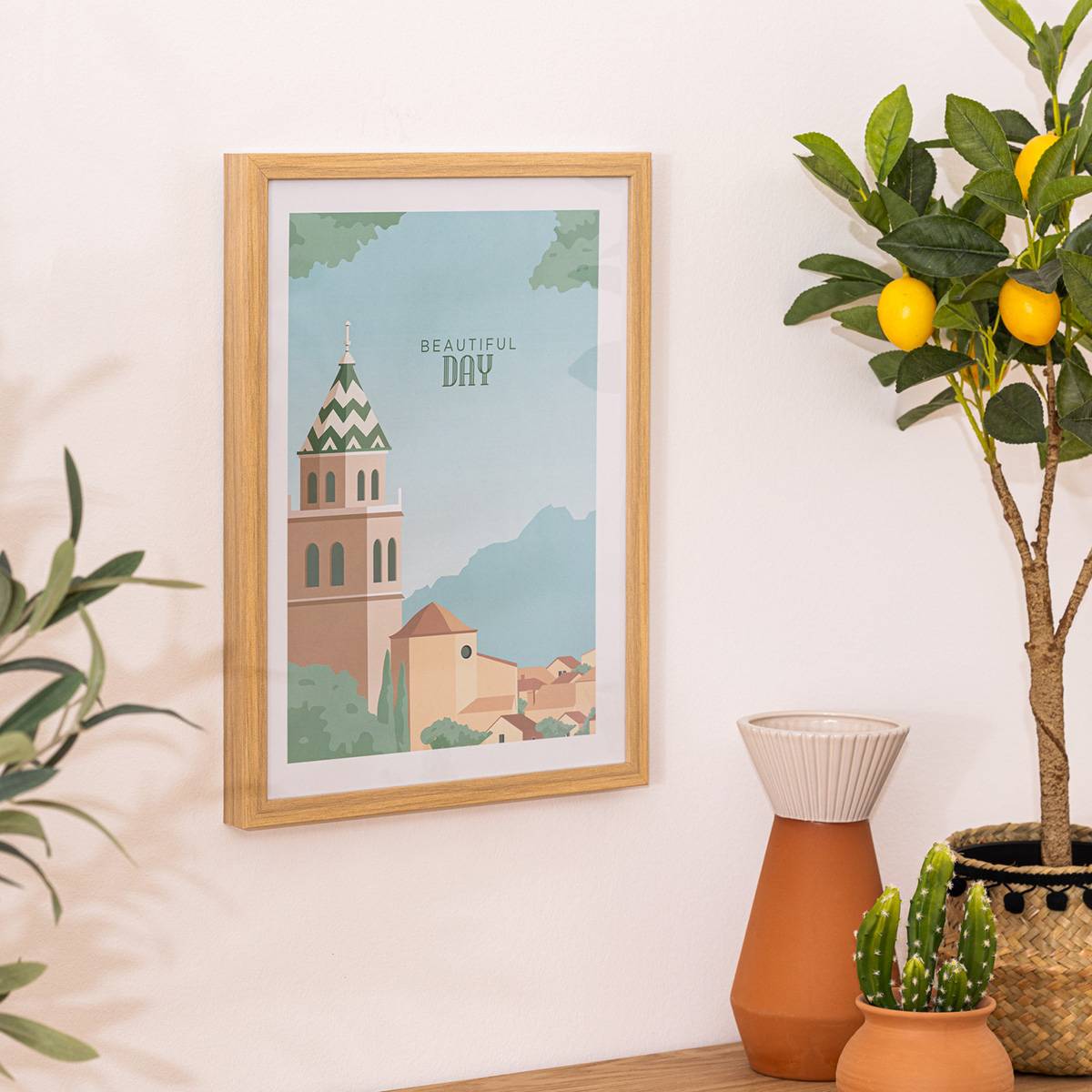 Atmosphera - Affiche encadrée day "François" 30x40cm multicolore - Atmosphera Créateur d'intérieur - Imagen 1
