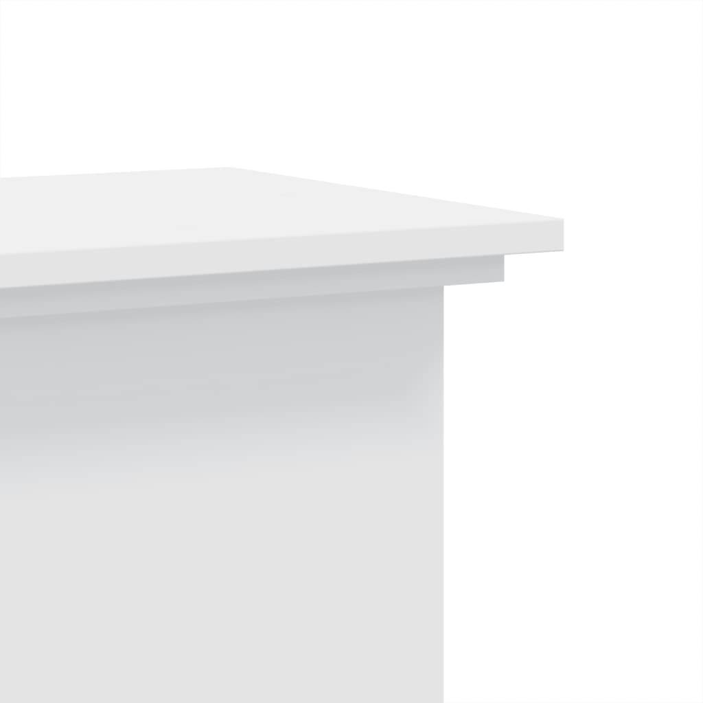 Vidaxl - Support pour plantes blanc 33x33x80 cm bois d'ingénierie vidaXL 852969 - Image 7