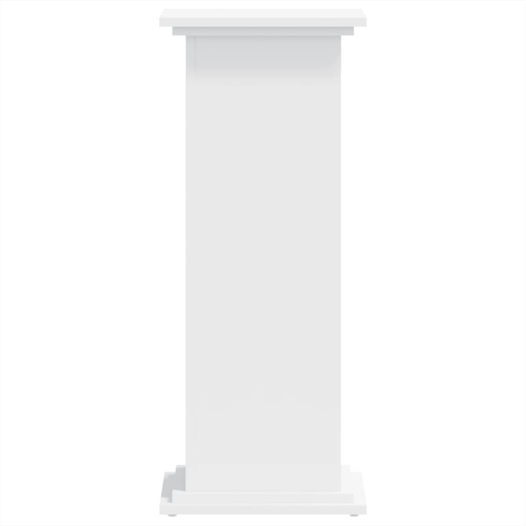 Vidaxl - Support pour plantes blanc 33x33x80 cm bois d'ingénierie vidaXL 852969 - Image 4
