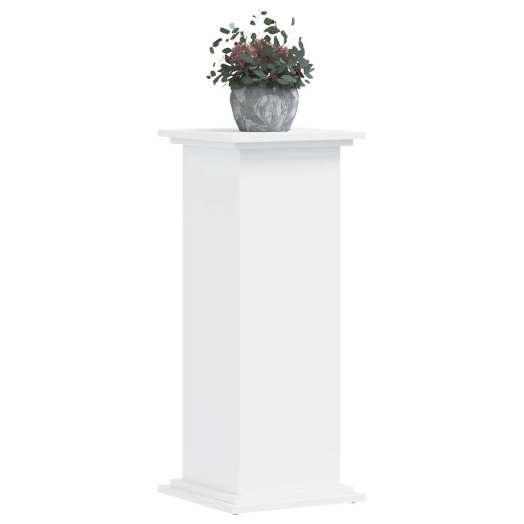 Vidaxl - Support pour plantes blanc 33x33x80 cm bois d'ingénierie vidaXL 852969 - Image 8