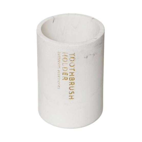Gobelet Brosse à Dent "Léa" 11cm Blanc