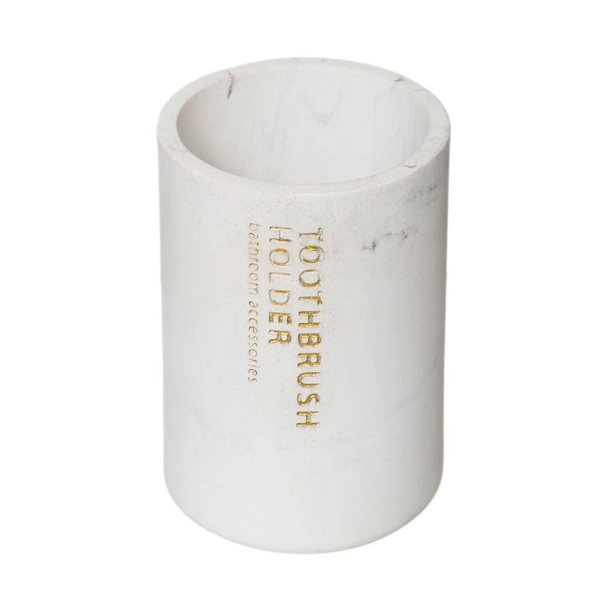 Gobelet Brosse à Dent "Léa" 11cm Blanc