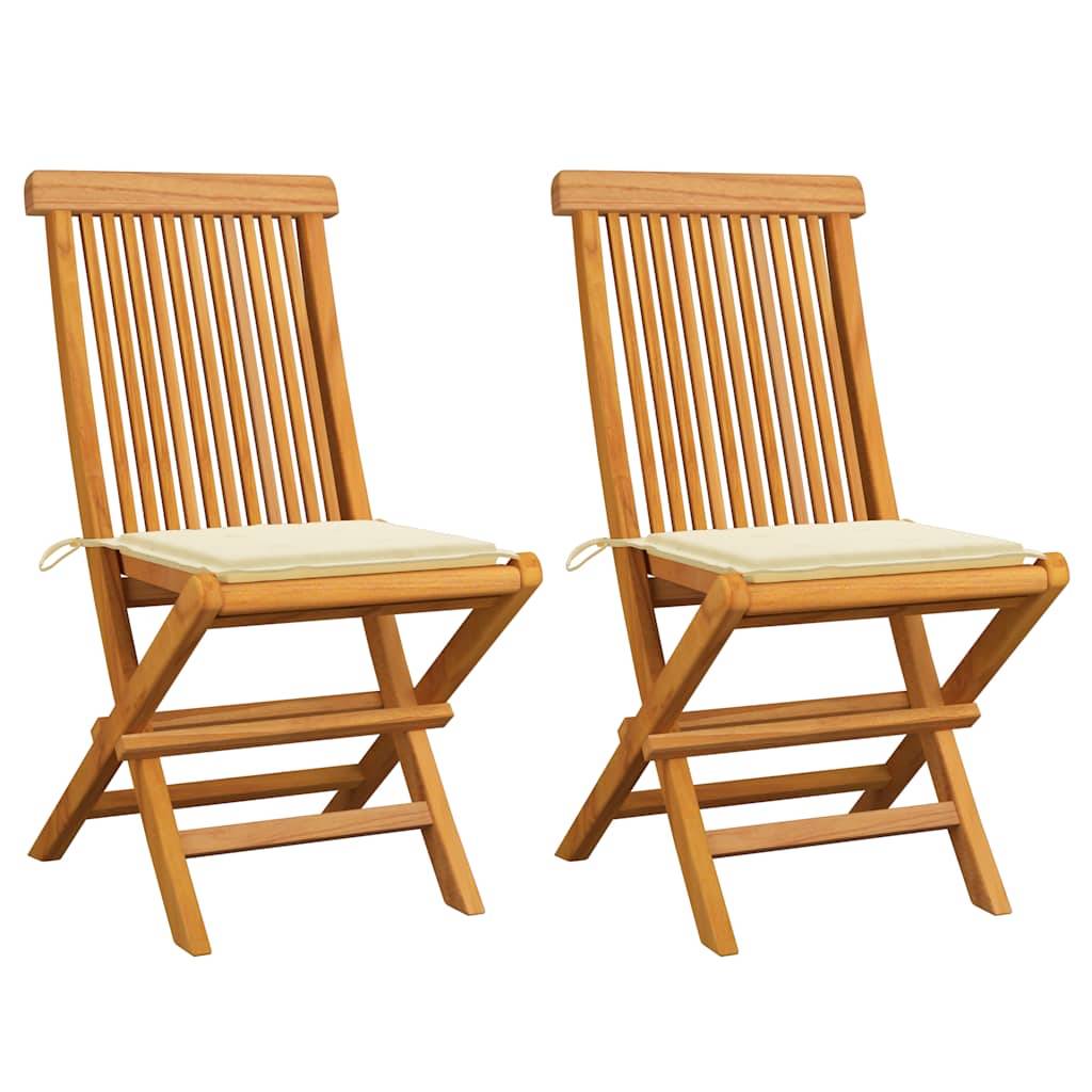 Prolenta Premium - Lot de 2 Chaise bois composite Woodbury Crème - P87209C - Image 1