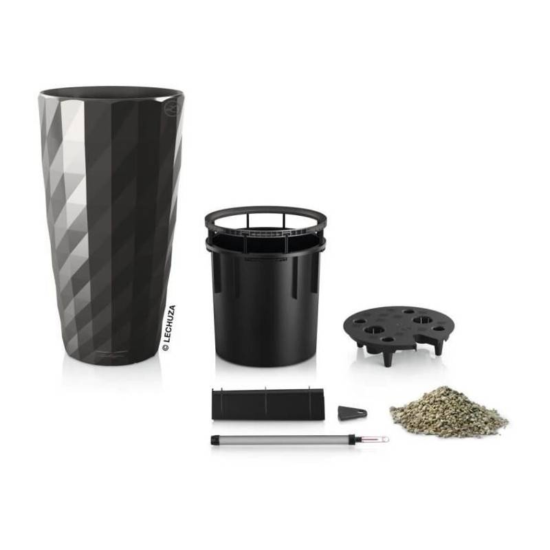 Lechuza - Pot De Fleur Lechuza Diamante Premium - Kit Complet, Anthracite Métallisé - Imagen 5
