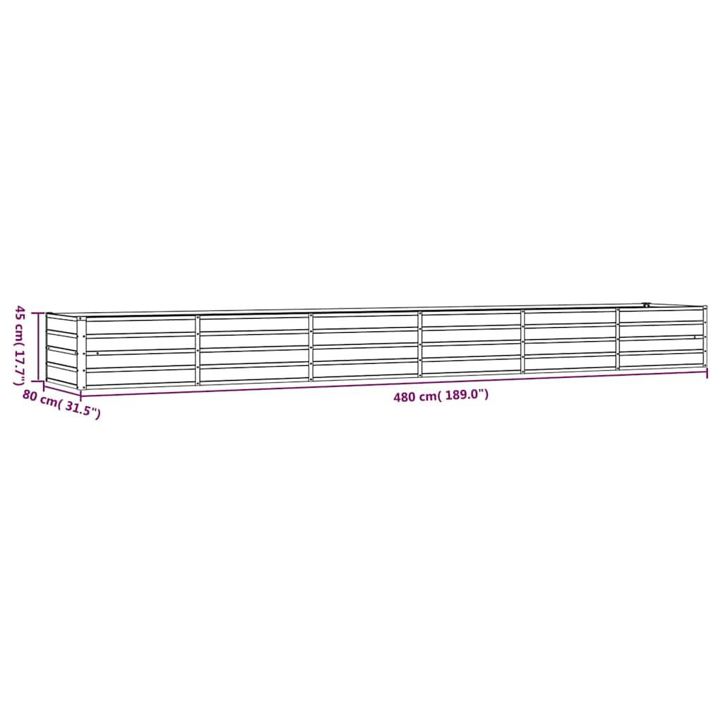 ComfortXL - Carré potager extra-long en acier Corten pour bordure 480x80x45cm – ComfortXL Outdoor Living - Image 7