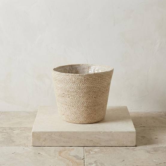 Cache-pot panier tressé - D.22cm x H.19cm - Image 4