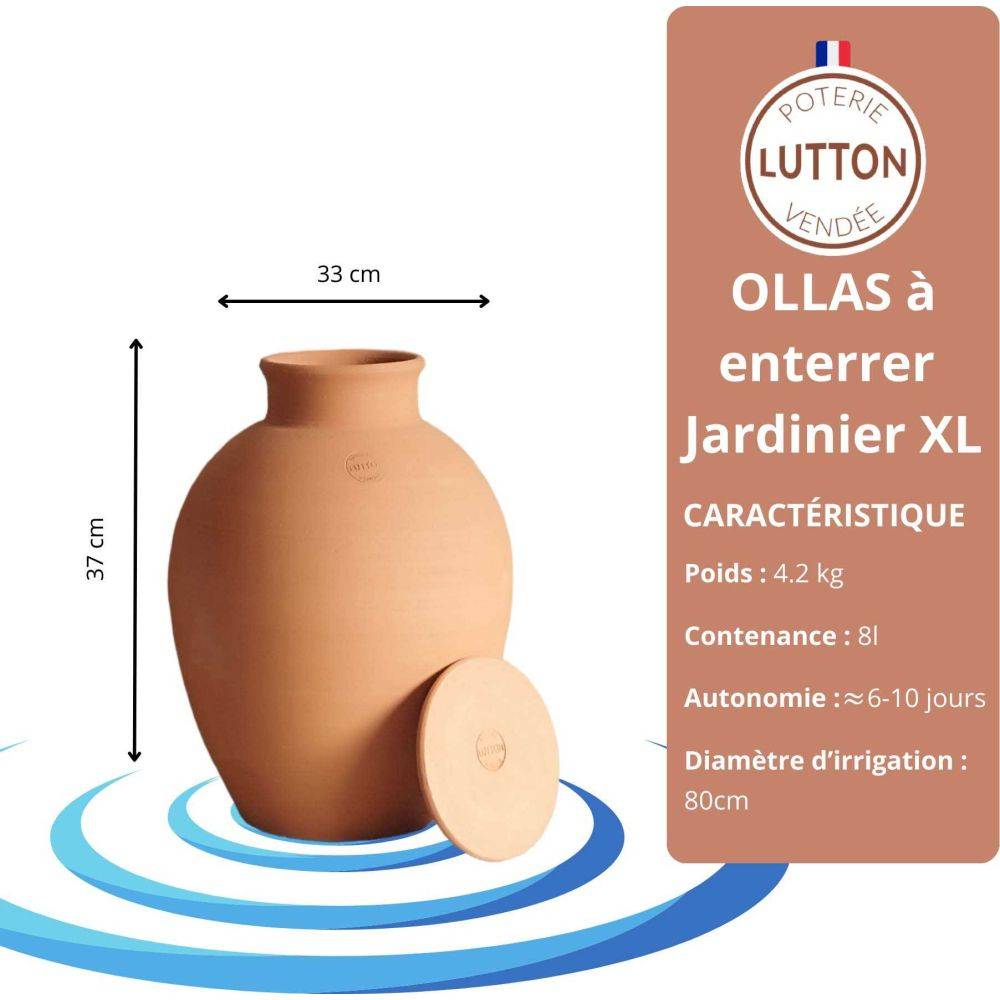 Ollas Lutton - Ollas à enterrer en argile Jardinier - Imagen 3