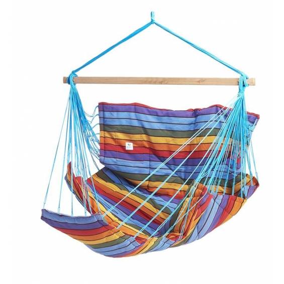 Jobek - Chaise Hamac KONFORT 225x130 cm en Polypropylène molletonnée Multicolore certifié FSC 100%  JOBEK - Imagen 1