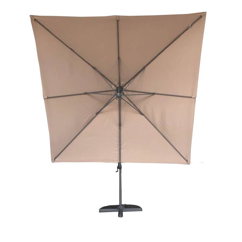 Parasol déporté taupe 3x3 m Celestia - Gecko Jardin - Imagen 4