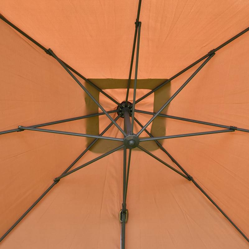 Parasol déporté taupe 3x3 m Celestia - Gecko Jardin - Imagen 6