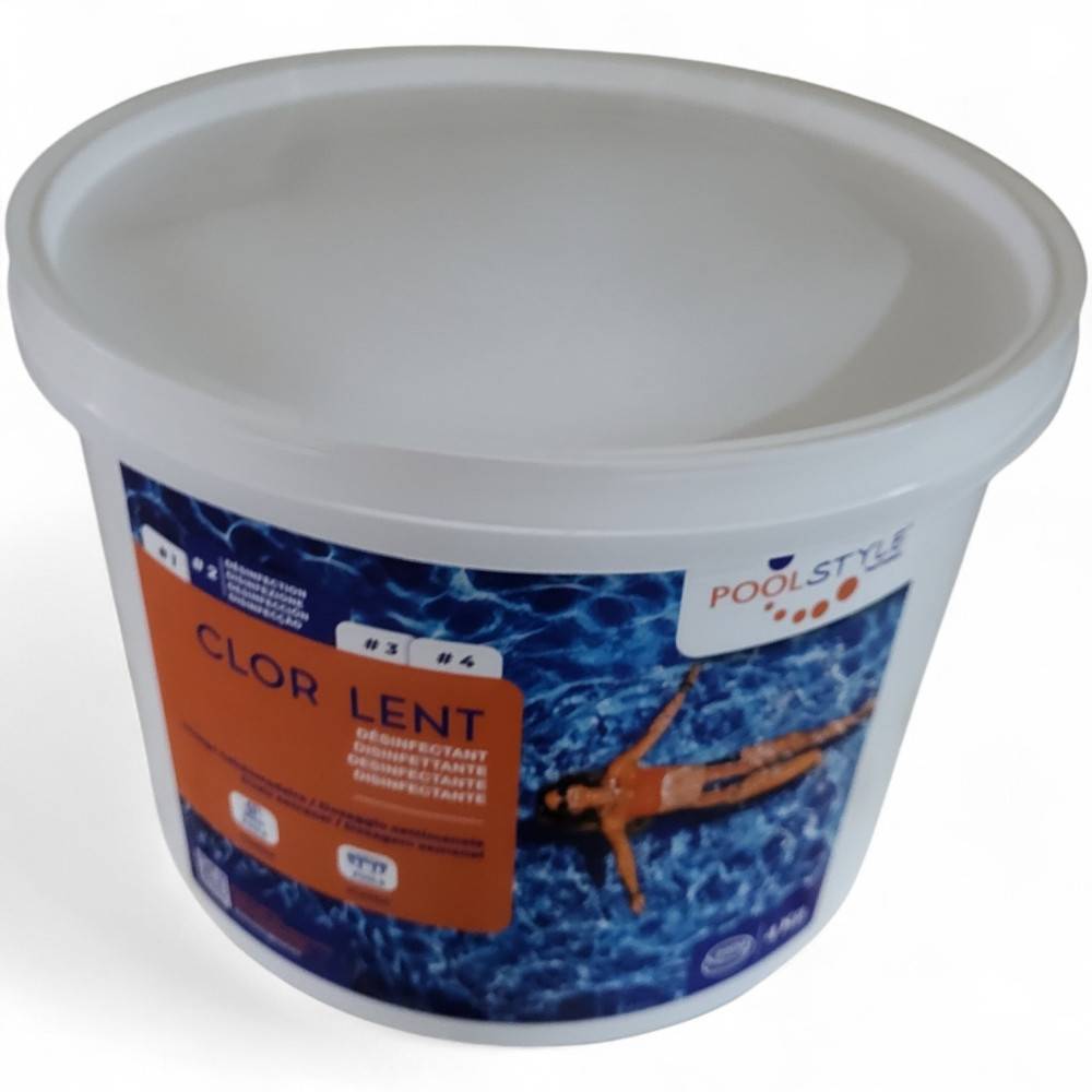 Chlore lent en galet 4kg galet de 250g pour piscine - Imagen 3