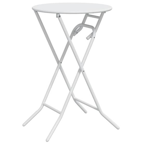 Table de Jardin Blanc 50 x 50 x 72 cm Métal - PANGIVO - Image 2