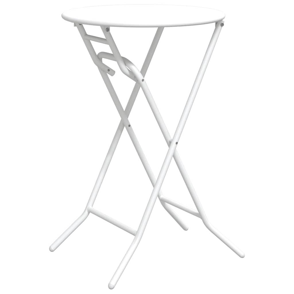 Table de Jardin Blanc 50 x 50 x 72 cm Métal - PANGIVO - Image 7