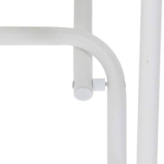 Table de Jardin Blanc 50 x 50 x 72 cm Métal - PANGIVO - Image 8