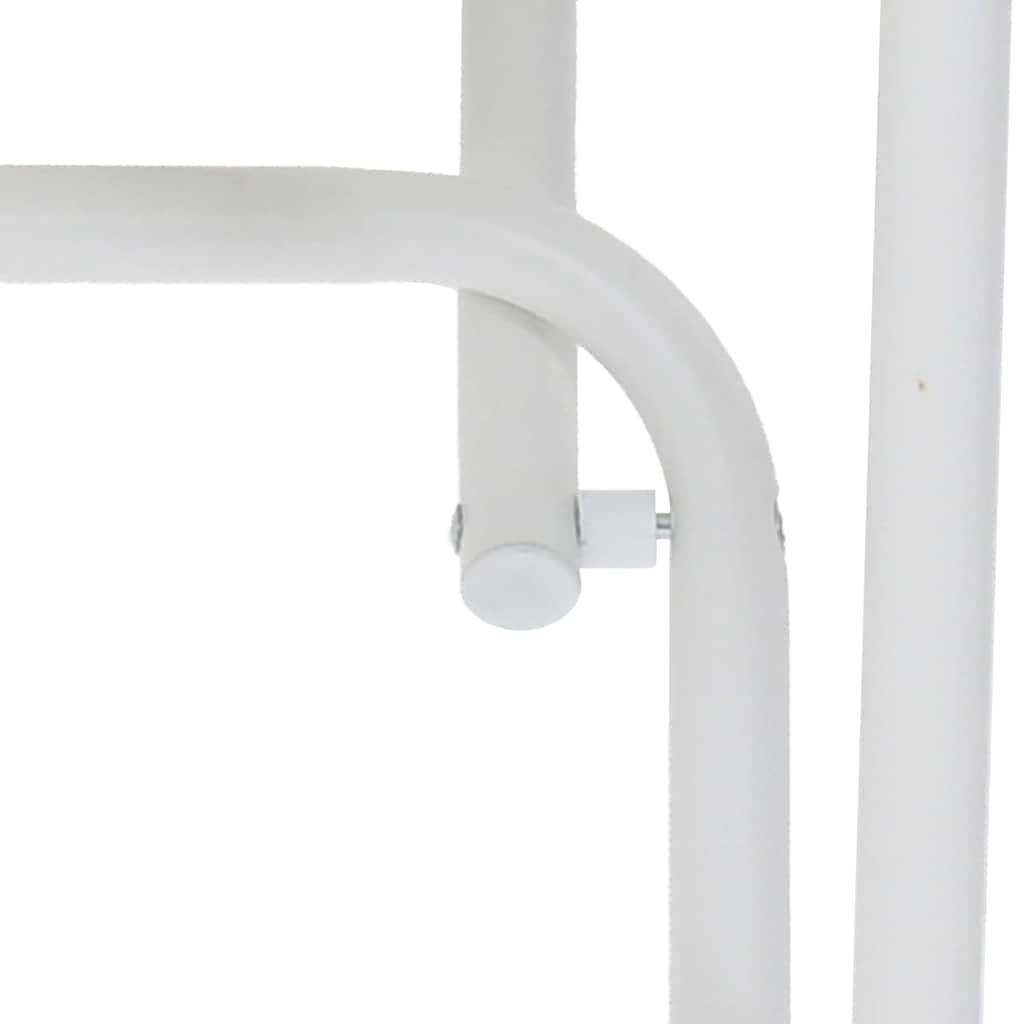 Table de Jardin Blanc 50 x 50 x 72 cm Métal - PANGIVO - Image 8